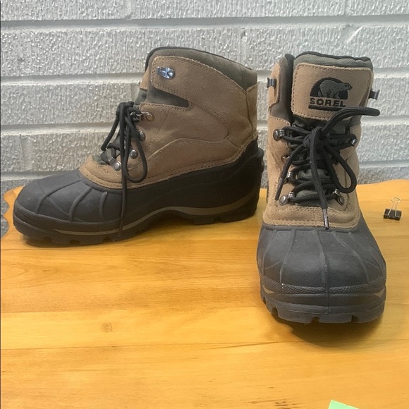 Sorel Cold Mountain Men's Thinsulate Winter Hiking Boots Size 10 EUC NM1207-251 - Picture 1 of 9